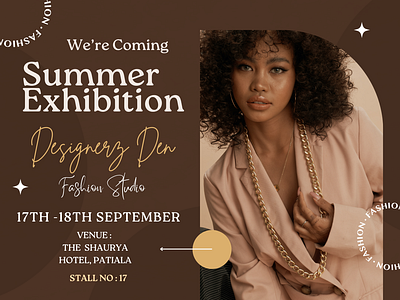 Exhibition Template boutique color designs exhibition fashion style summer exhibition template templates ui venue