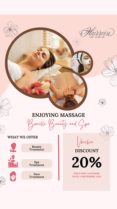 Beauty & Spa Template beauty beauty and spa brochure floral logo massage pink posters spa template template design template designs ui