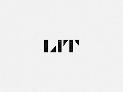 LIT — unused concept brand identity branding custom type identity mark lettering lettermark lit logo logotype stencil typography