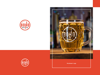 Boho Social Pub Logo Design bar beer design drink logo social