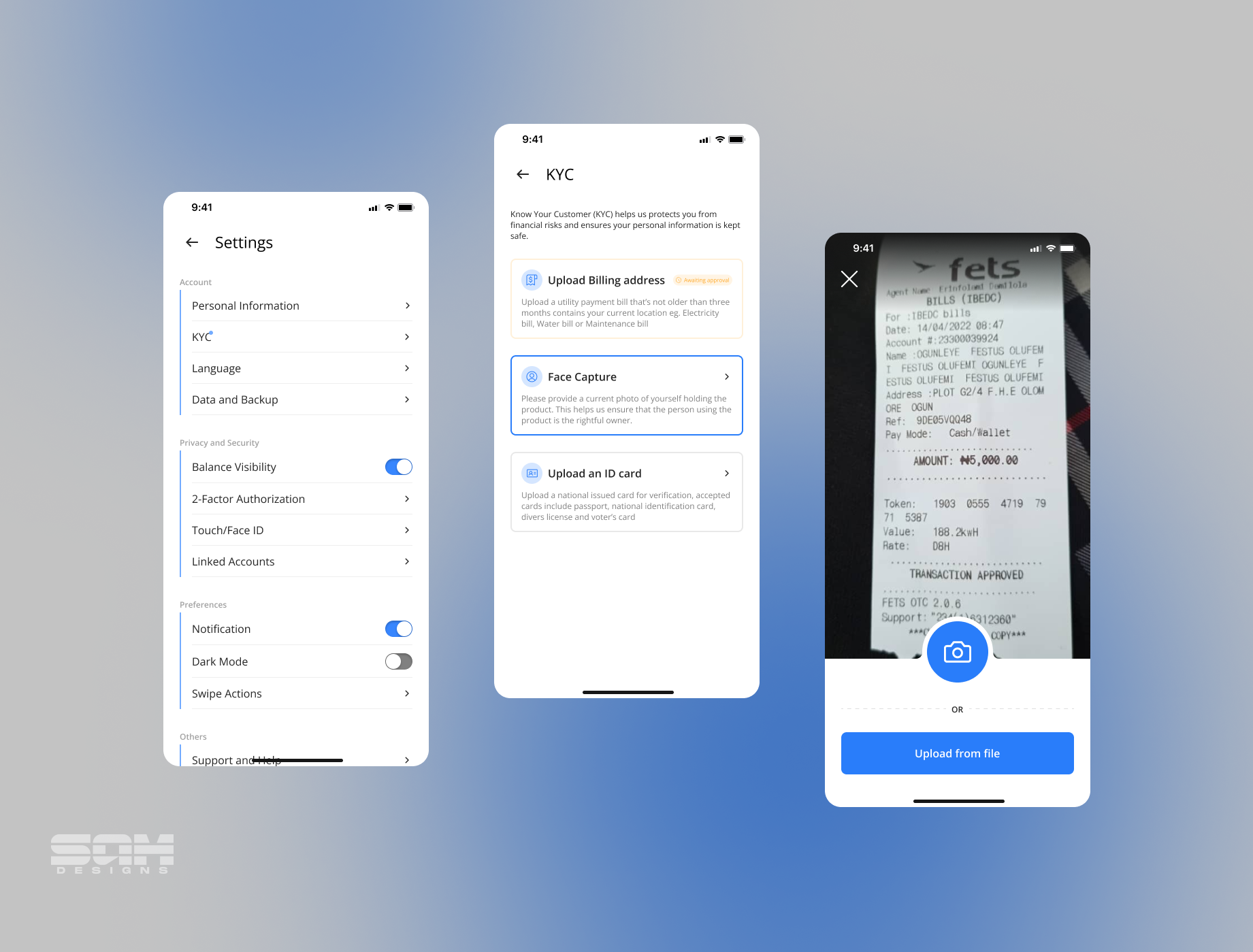 App settings concept by Samuel Igboji on Dribbble