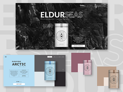 EldurSeas: Product Website, Landing Page, Online Store about page animation company website daily ui dailyui design illustration landing page product product website prototyping sea salt store ui ui design user experience user interface ux web design web page