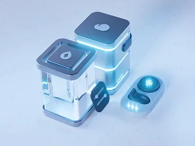 3D Illustration 3d app c4d cloud data design illustration interface redshift server ui ux