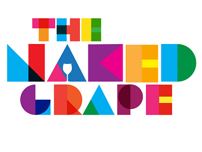 The Naked Grape grape label logo naked typography wine