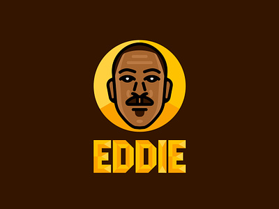 EDDIE MURPHY actor comedian comedy eddie murphy gold portrait text type typography