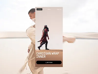 Demobaza — hero section clothing demobaza desert design dune ecommerce fashion hero section madmax main page streetwear teckwear ui user interface ux vadim yarmak visual design web web design