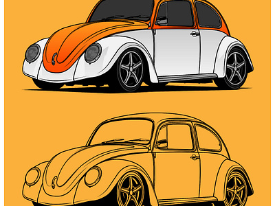 Vector car sketch auto car carcartoon cardrawing carillustration carsketch vectorcar vw vwcar