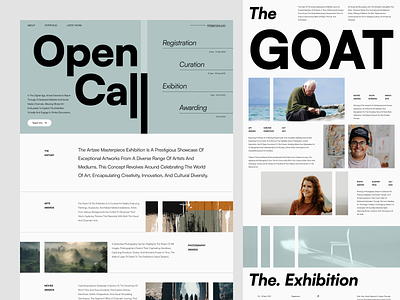 Artzee - Exhibition Website artist arts awards exhibiition layout minimalist profesional typography ui website