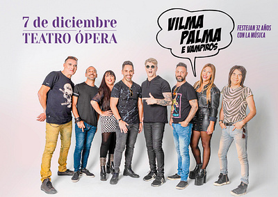 RRSS | Vilma Palma e Vampiros cpm graphic design identity music print rrss social theater doors theater program vilma palma