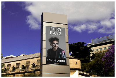 RRSS | FITO PÁEZ argentina fito paez graphic design identity music print rrss social theater doors theater program