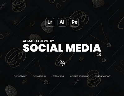 Al Maleka Jewelry Social Media 4.0 graphic design jewelry photography social media posts