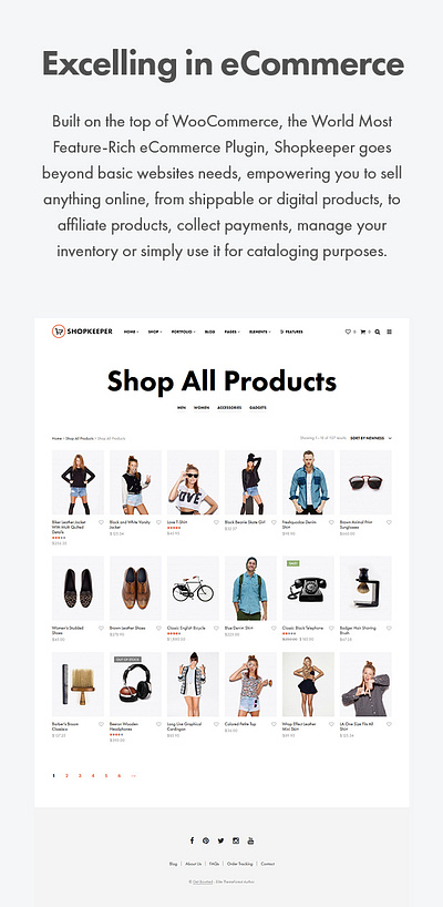 Shopkeeper - A Hassle-Free Wordpress Theme for eCommerce and Bey website template