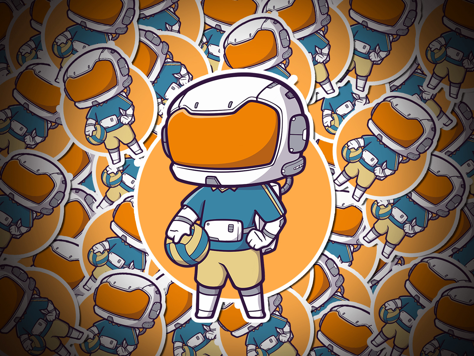 Canva Elements Astronaut Cartoon Vollyball Collections astronaut canva cartoon code cute design element element code graphic design illustration kids logo vector vollyball