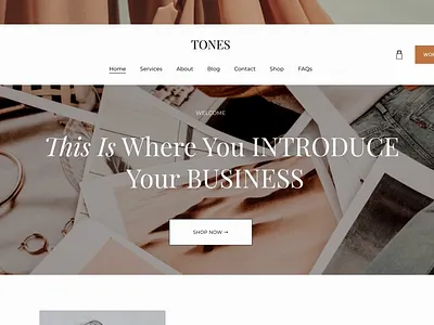 Website Template branding squarespace visual design web design website website template