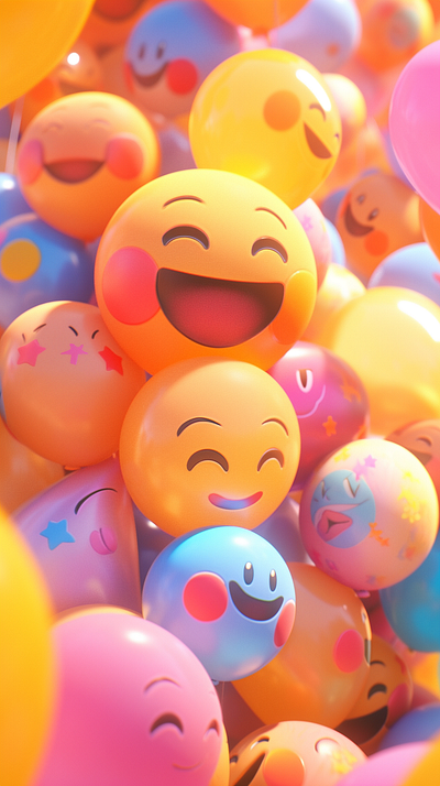 colorful emojis dall e