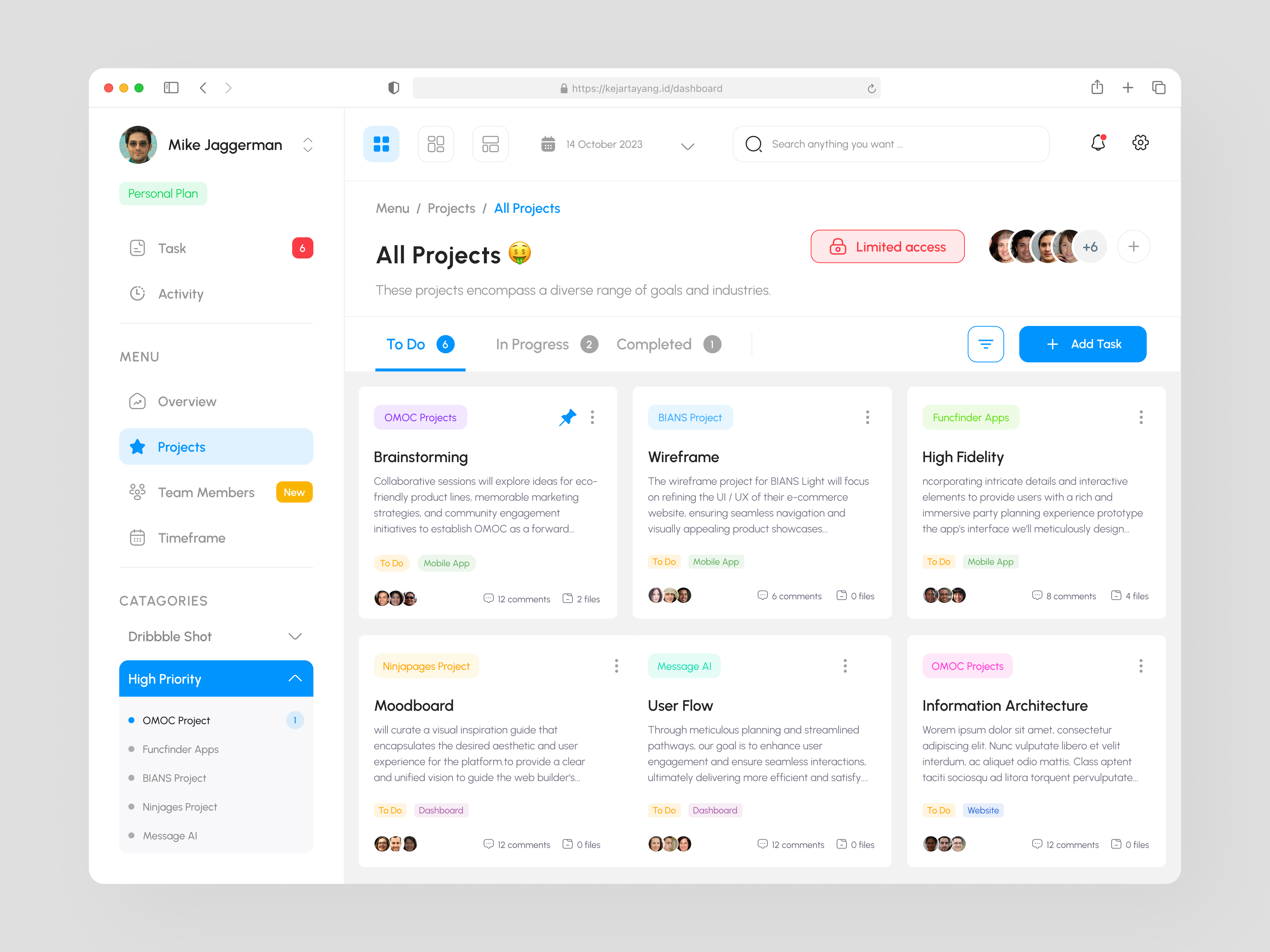 Task Management Dashboard dashboard management platform product design task task board task management tasks tracking ui ui design uiux uiux design ux