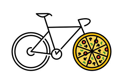 Bicycle Pizza bicycle bicycle day bike biker cycling eat fast food food funny pizza i love pizza italian mozzarella pedal pepperoni pizza pizza addict pizza lover ride sport transportation