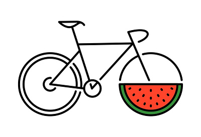 Bicycle Watermelon bicycle bicycle day bike biker cyclist drink food fruit juice mountain bike red road bike speed sport summer transportation tropical vegetarian vehicle watermelon