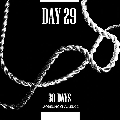 30 days modeling challenge - day 29 3d animation b3d blender metallic motion graphics