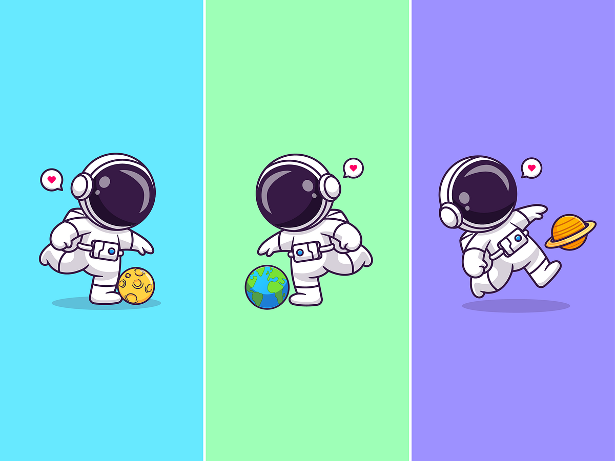 Astronaut Playing Soccer Planet🧑🏻‍🚀🌎🪐 by catalyst on Dribbble