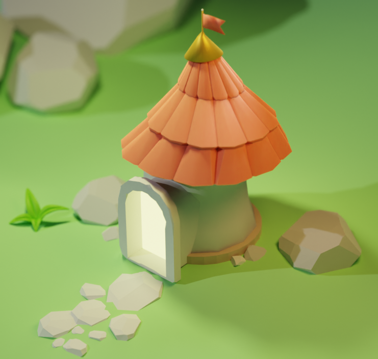 Little Castle 🏰 3d beginner blender blender3d castle cute graphic design illustration