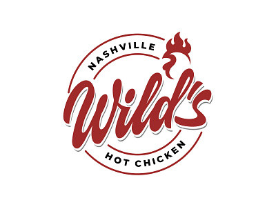 Nashville Wild's Hot Chicken adventure beach branding chicken design fast food hand lettering holiday illustration logo logo design nashville packaging restaurant tshirt design