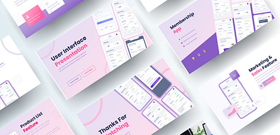 UI Presentation Template app branding business design graphic design powerpoint presentation ui ux