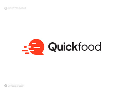 Logo, Symbol, Quick, Bite, Food app, Food delivery, Deliver app bakery logo bite logo branding branding agency catering creative logo fast food delivery fast food logo food app logo food delivery food truck logo graphic design home made illustration order delivery q logo quick resturant simple logo typography