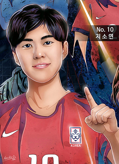 Korean Women's Football World Cup artwork - 지소연(Ji So-Yun)선수 illustration kaze park kazepark 박승우 지소연 지소연 그림 지소연 드리블 지소연 명장면 지소연 선수 일러스트 지소연 선수그림 지소연 선수작품 지소연 작품 지소연 축구 지소연 축구그림 지소연그림 지소연모습 지소연선수 지소연영상 지소연작품 카제박