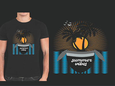 summer t shirt design design graphic design illustration logo t shirt design typography vector