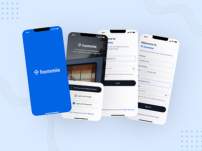 Hommie - Real Estate App UI Kit - Figma Resources 3d accessibility animation app app ui kit branding buy sell clean design dribbble figma graphic design hommie real estate light mode minimal real estate rental app typography ui ux