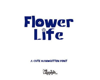 Flower Life Font branding graphic design logo
