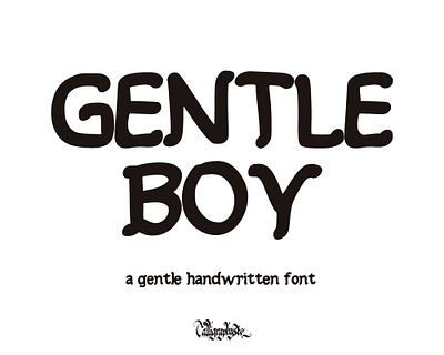 Gentle Boy Font branding graphic design logo