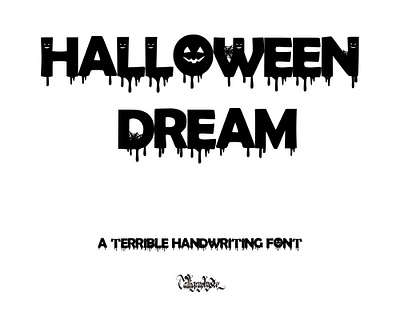 Halloween Dream Font branding graphic design logo