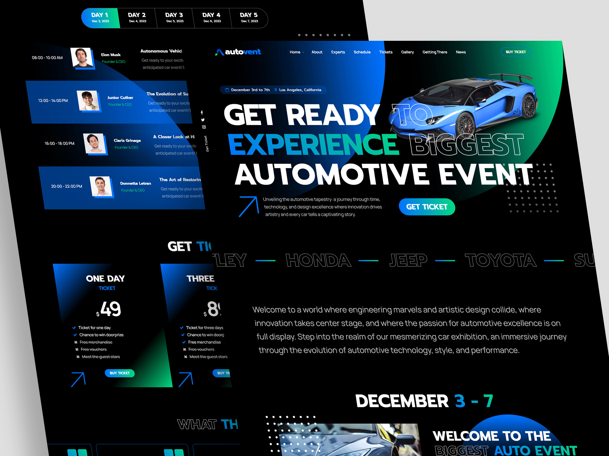 Automotive Event, Car Expo, Auto Exhibition Website Design auto website automotive event automotive expo car event car gallery car website web design website