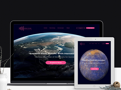 A Concept Horoscope Webapp app design figmadesigns logo ui uiux ux