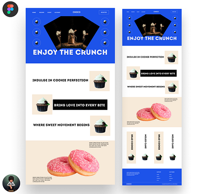 CHOCO Landing Page design frontenddeveloper graphic design illustration web design