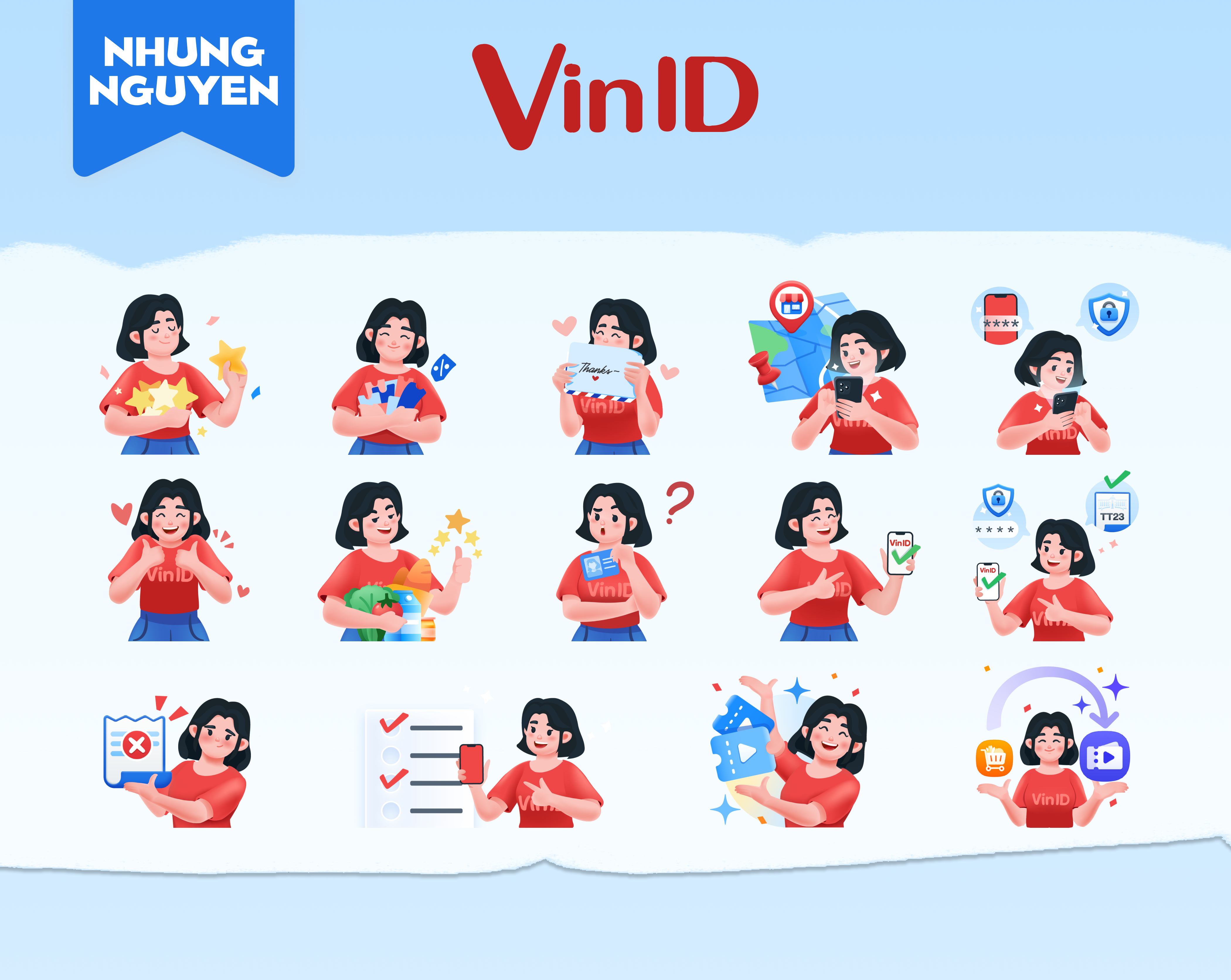 VinID Illustration System app brand design identity illustration logo rynguyen system vinid