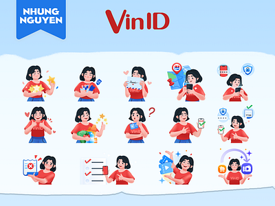 VinID Illustration System app brand design identity illustration logo rynguyen system vinid