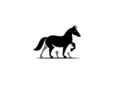 Great Friends alex seciu animal logo branding dog dog logo horse horse logo negative space negative space logo pet logo