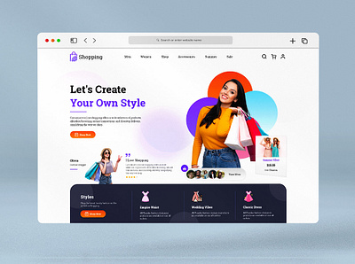 Ecommerce Web Page Design app branding coding css design development ecommerce graphic design illustration java logo ui uiux website website design