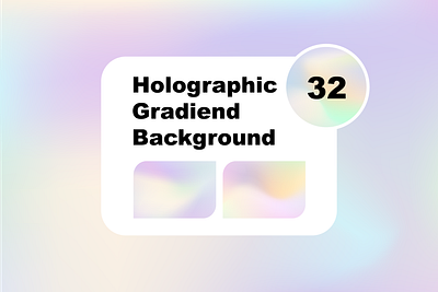 Holographic Gradient Background background branding design gradient graphic design holographic illustration iridescent ui ux visualization