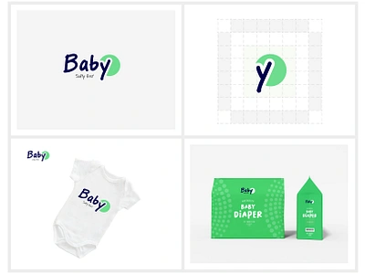 Baby Diaper Logo: Full Branding Design baby diaper logo brand identity design brand kits branding branding design creativelogo custom logo diaper logo graphicdesignercommunity hiregraphicdesigner logo logodesignersclub logofolio logomark logos logotype modern logo new logo personallogo vector logo