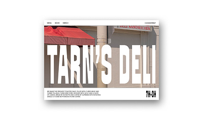 Tarn's Deli branding deli deli branding design graphic design graphic designer identity illustration layout typography web design website