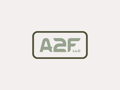 A2F Construction branding graphic design logo