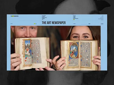 THE ART NEWSPAPER animation design ui ux web