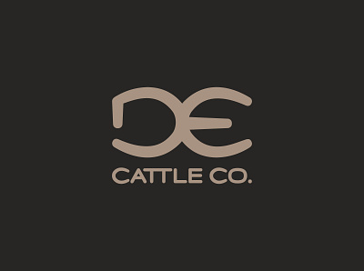DE Cattle Co. branding graphic design logo