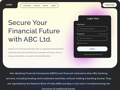 Fintech Company Design artboard design figma fintech graphicdesign iccon logo product listing productdesign trending typography user experience ux webdesign