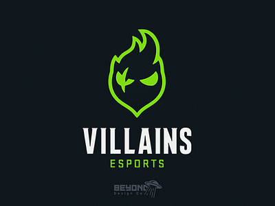 Villains Esports Logo branding combionation esports logo mascot v villain wordmark
