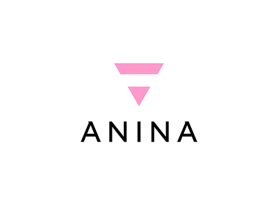 ANINA a letter logo bikini branding design emblem geometric graphic design icon identity inverted a logo logotype mark monogram negative space swimsuit swimwear symbol triangle typography